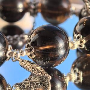 [B08]guardian-Smoky Quartz Vajra Amulet Bracelet - Image 3