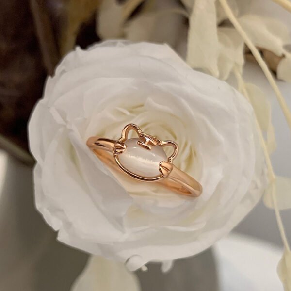 [B31]S925Opal Tiger Ring (Adjustable Opening) - Image 3