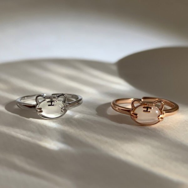 [B31]S925Opal Tiger Ring (Adjustable Opening)